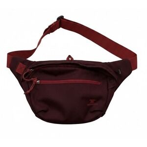 Mountain Smith Lumbar Pack Fanny Pack Burgundy Red Nylon Hiking Travel Crossbody